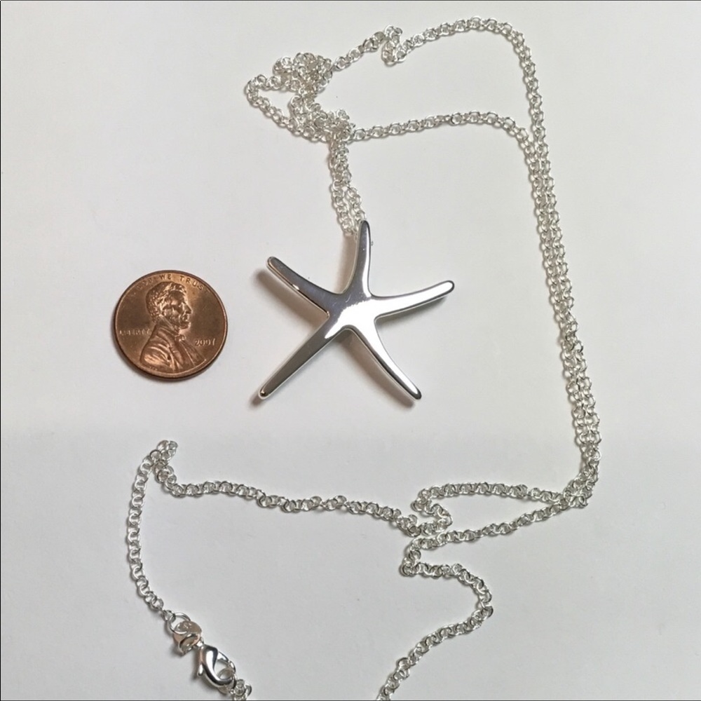 Sterling Silver Starfish on a 30” Chain - Picture 6 of 6